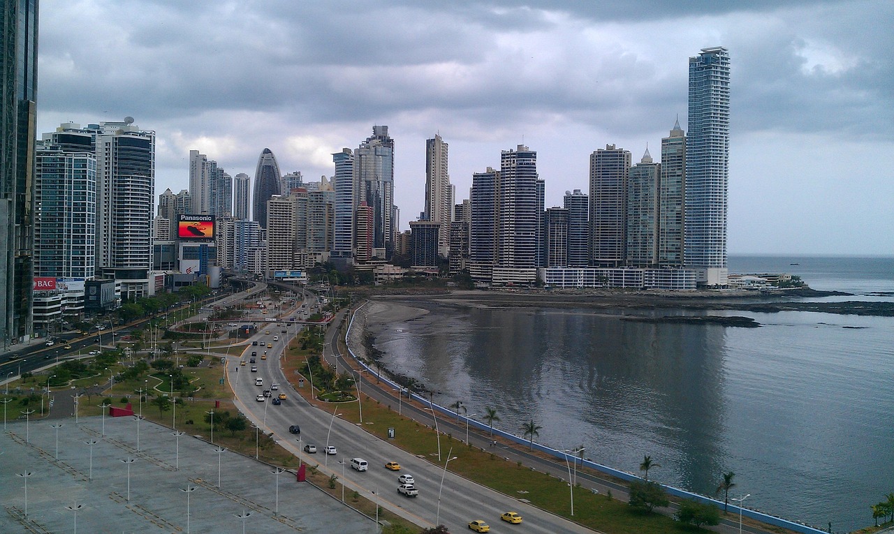 panama, bay, architecture, skyline, city, cityscape, tower, skyscraper, building, landmark, urban, scenic, scenery, downtown, metropolis, buildings, metropolitan, blue city, blue building, panama, panama, panama, panama, panama